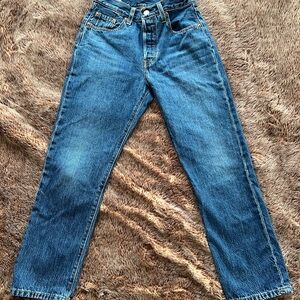 Levi’s 501 Classic Blue Straight Leg Jeans